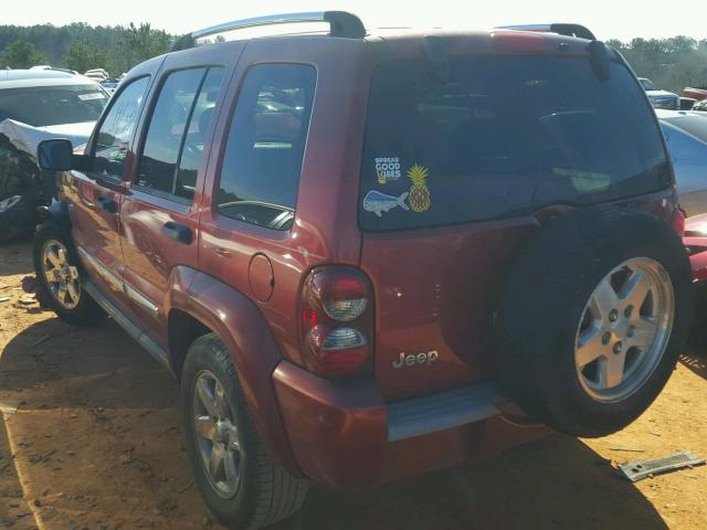 1J4GK58K36W194485 - 2006 JEEP LIBERTY LI RED photo 3