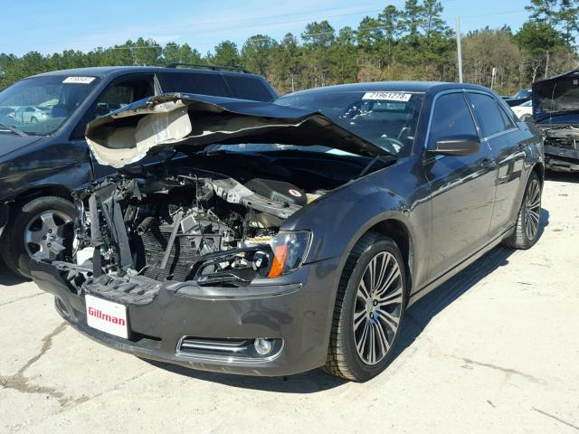 2C3CCABG7DH728229 - 2013 CHRYSLER 300 V6 GRAY photo 2