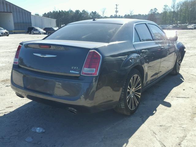 2C3CCABG7DH728229 - 2013 CHRYSLER 300 V6 GRAY photo 4