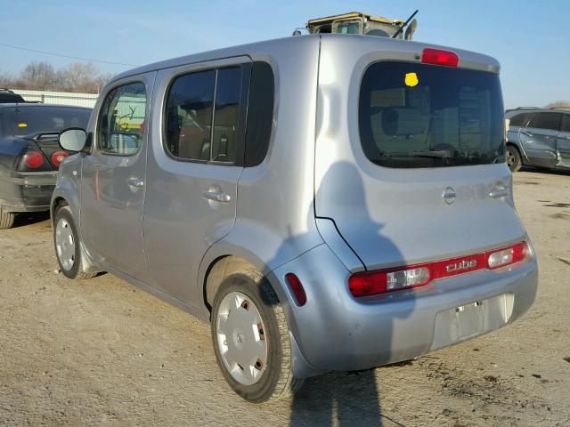 JN8AZ2KR3AT163750 - 2010 NISSAN CUBE BASE SILVER photo 3