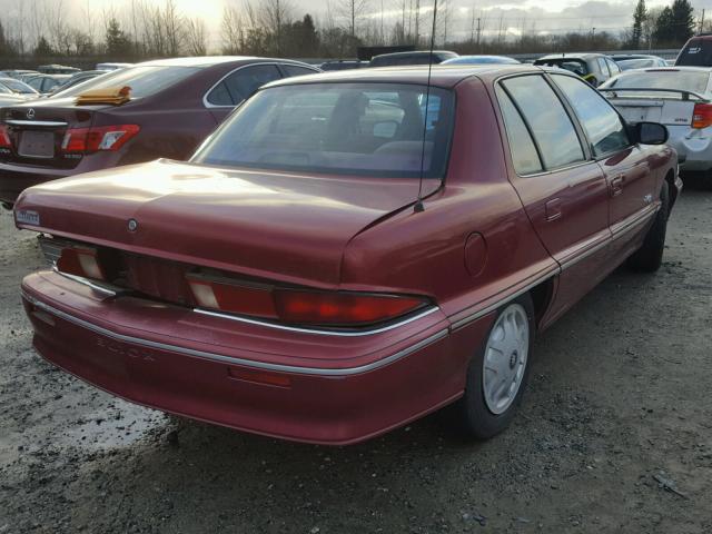 1G4NV5538RC260032 - 1994 BUICK SKYLARK CU RED photo 4