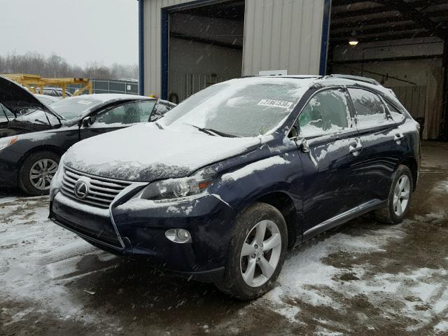 JTJBK1BA0E2037993 - 2014 LEXUS RX 350 BLUE photo 2