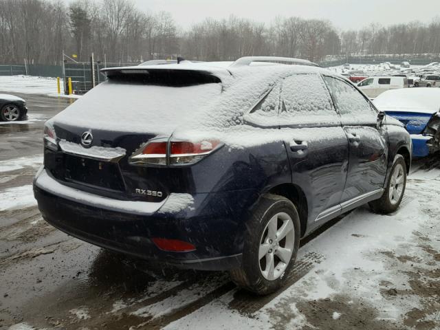 JTJBK1BA0E2037993 - 2014 LEXUS RX 350 BLUE photo 4