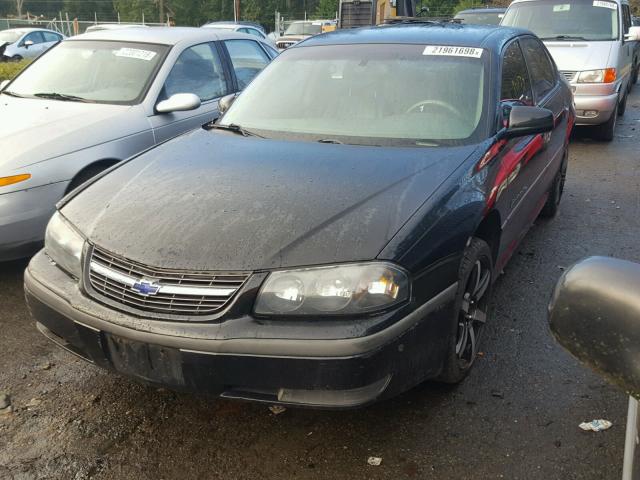 2G1WH55K339366659 - 2003 CHEVROLET IMPALA LS BLACK photo 2