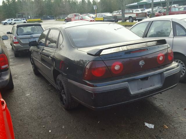 2G1WH55K339366659 - 2003 CHEVROLET IMPALA LS BLACK photo 3