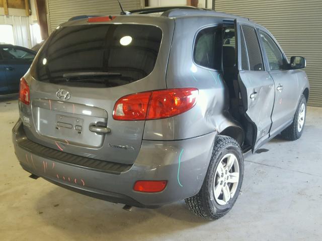 5NMSG13D39H237698 - 2009 HYUNDAI SANTA FE G GRAY photo 4