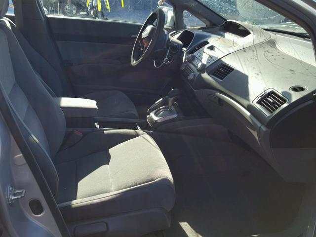 2HGFA16578H333708 - 2008 HONDA CIVIC LX SILVER photo 5