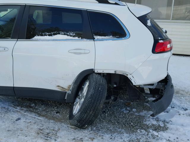 1C4PJLCB2FW771379 - 2015 JEEP CHEROKEE L WHITE photo 9