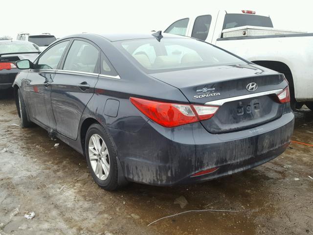 5NPEB4AC3DH797868 - 2013 HYUNDAI SONATA GLS GRAY photo 3