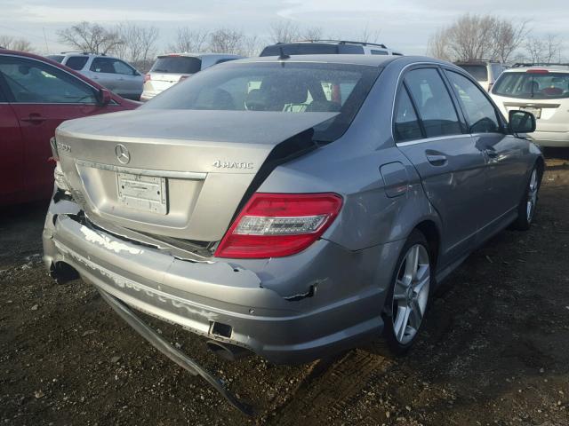 WDDGF81X39F342338 - 2009 MERCEDES-BENZ C 300 4MAT SILVER photo 4