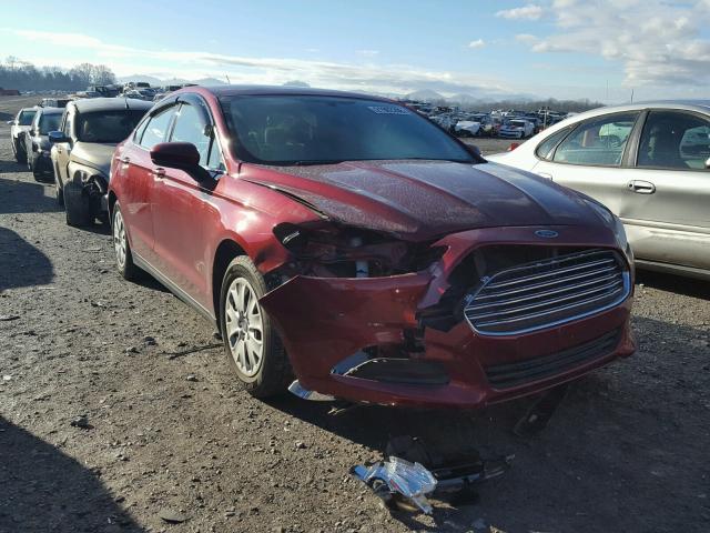 3FA6P0G77DR278429 - 2013 FORD FUSION S RED photo 1