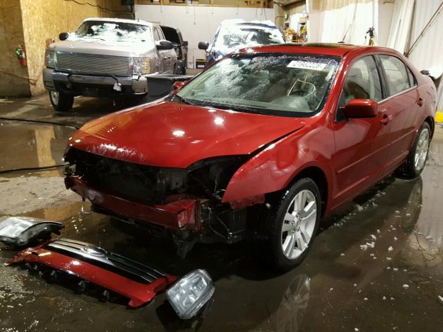 3FAHP02158R227349 - 2008 FORD FUSION SEL MAROON photo 2