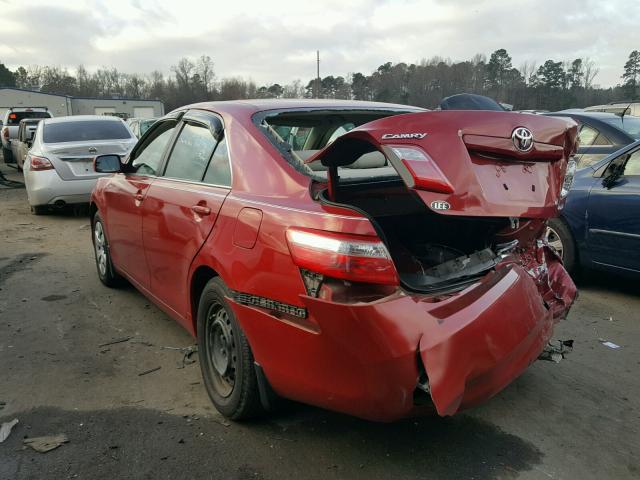 4T1BE46K79U414324 - 2009 TOYOTA CAMRY BASE RED photo 3