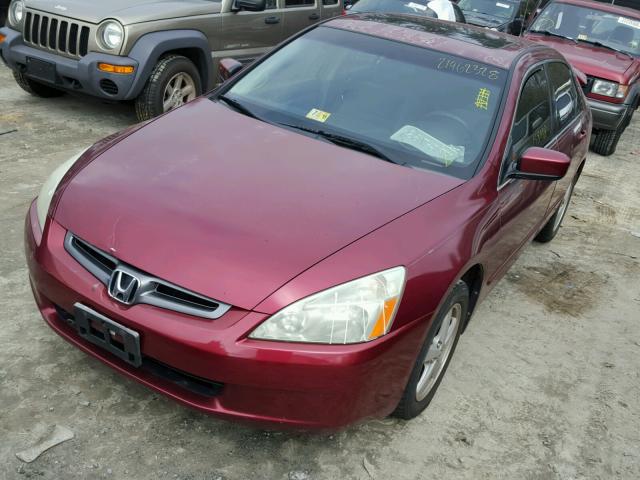 1HGCM55775A084275 - 2005 HONDA ACCORD EX RED photo 2