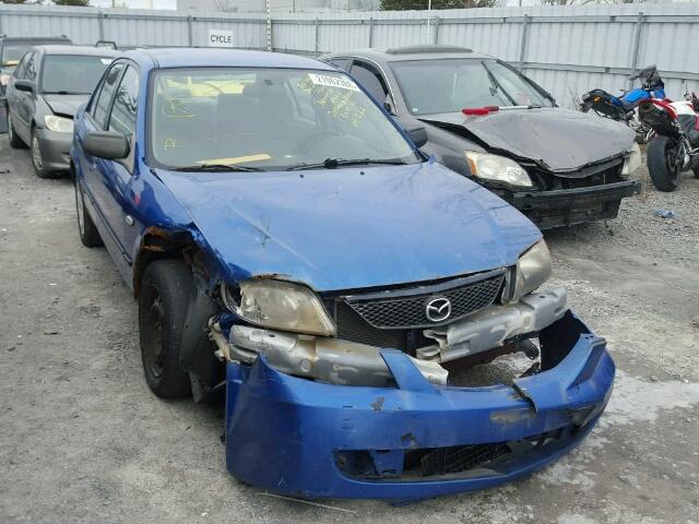 JM1BJ222831651262 - 2003 MAZDA PROTEGE DX BLUE photo 1