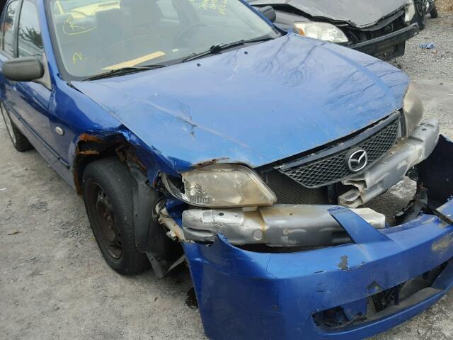 JM1BJ222831651262 - 2003 MAZDA PROTEGE DX BLUE photo 9