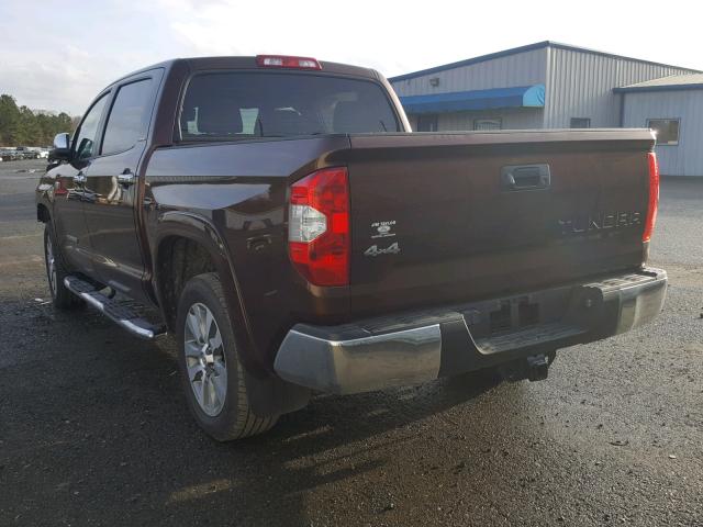 5TFHW5F11FX448309 - 2015 TOYOTA TUNDRA CRE BROWN photo 3