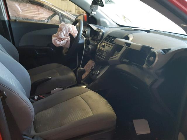 1G1JA5SHXF4150533 - 2015 CHEVROLET SONIC LS 红色 照片 5