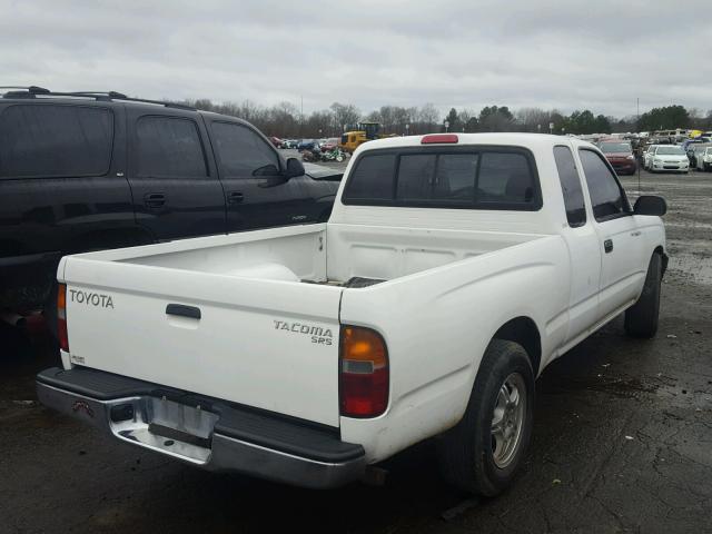 4TAVL52N1XZ438918 - 1999 TOYOTA TACOMA XTR WHITE photo 4