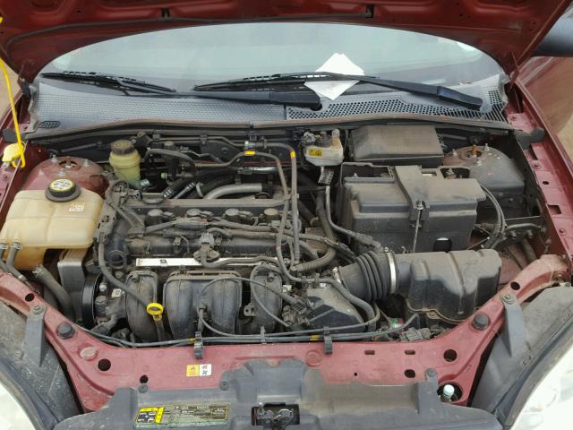 1FAFP34N26W117877 - 2006 FORD FOCUS ZX4 MAROON photo 7