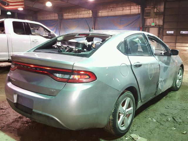 1C3CDFBB8FD179901 - 2015 DODGE DART SXT GRAY photo 4