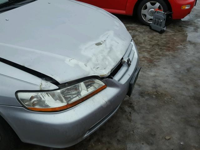 1HGCG16562A029163 - 2002 HONDA ACCORD EX SILVER photo 9