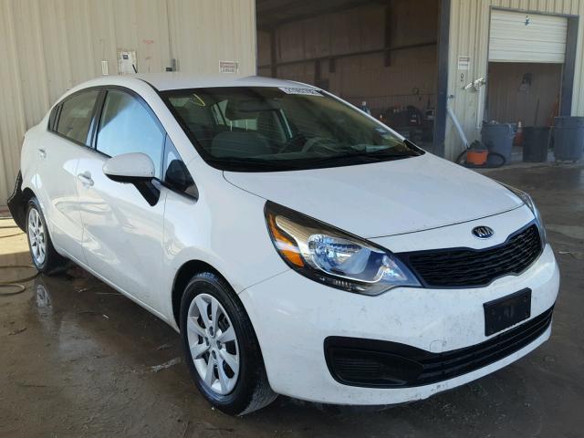 KNADM4A30F6496586 - 2015 KIA RIO LX WHITE photo 1