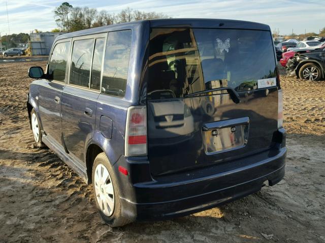 JTLKT324664100076 - 2006 TOYOTA SCION XB BLUE photo 3