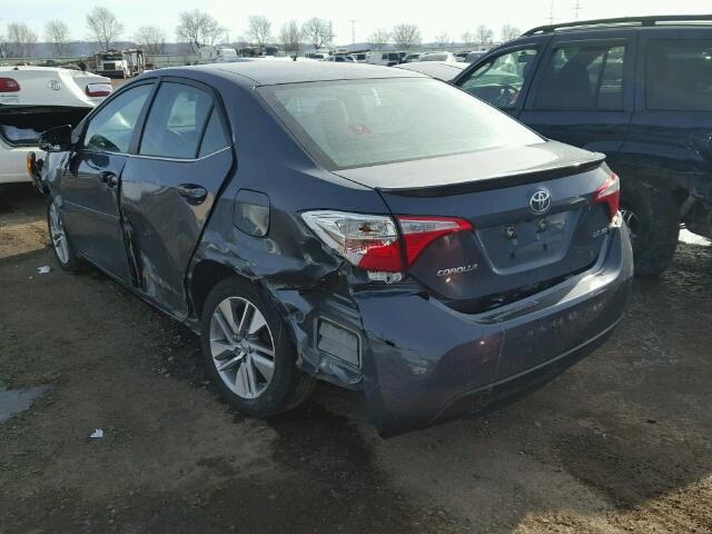 2T1BPRHE4GC516872 - 2016 TOYOTA COROLLA EC GRAY photo 3