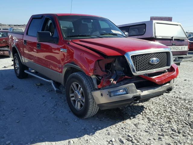 1FTPW14555KC41332 - 2005 FORD F150 SUPER RED photo 1