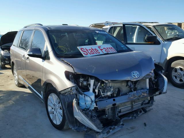 5TDYK3DCXDS405353 - 2013 TOYOTA SIENNA XLE GRAY photo 1