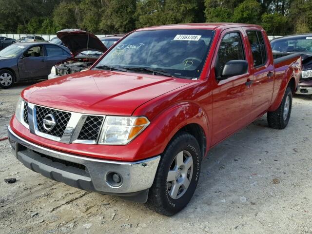 1N6AD09U88C410387 - 2008 NISSAN FRONTIER C RED photo 2