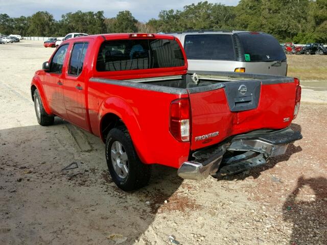 1N6AD09U88C410387 - 2008 NISSAN FRONTIER C RED photo 3