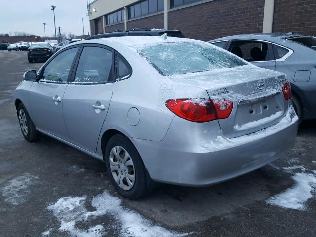 KMHDU4AD0AU898412 - 2010 HYUNDAI ELANTRA BL SILVER photo 3