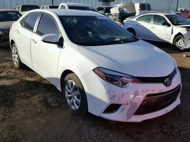 5YFBURHE4FP284264 - 2015 TOYOTA COROLLA L WHITE photo 1