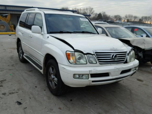 JTJHT00W474023912 - 2007 LEXUS LX 470 WHITE photo 1