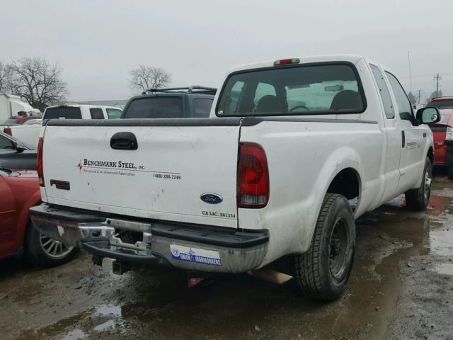 1FTNX20L74ED84228 - 2004 FORD F250 SUPER WHITE photo 4