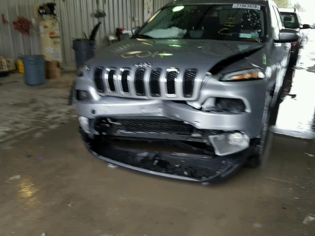 1C4PJMCSXEW187798 - 2014 JEEP CHEROKEE L SILVER photo 9