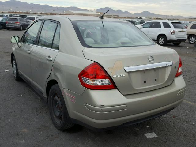 3N1BC11E57L448928 - 2007 NISSAN VERSA S GRAY photo 3