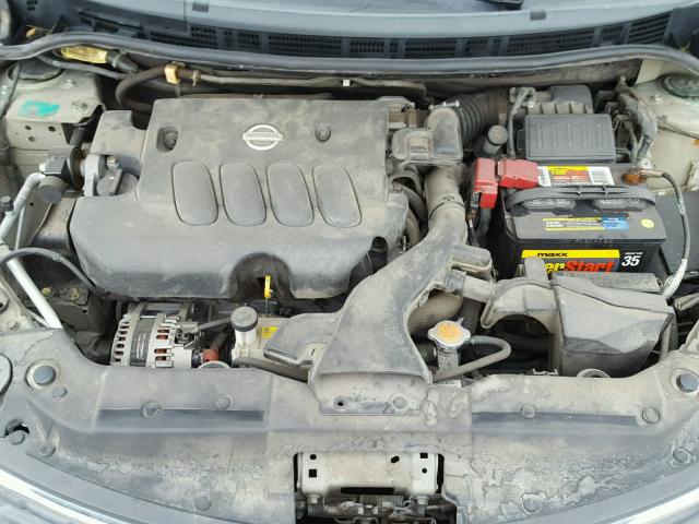 3N1BC11E57L448928 - 2007 NISSAN VERSA S GRAY photo 7