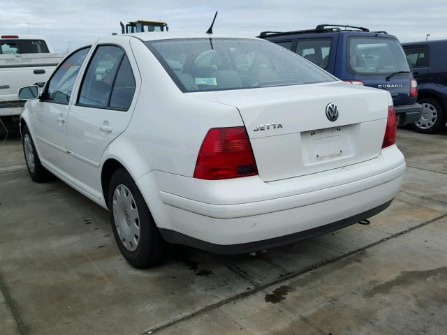 3VWRK69M91M133040 - 2001 VOLKSWAGEN JETTA GL WHITE photo 3