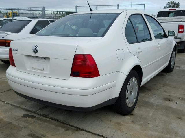 3VWRK69M91M133040 - 2001 VOLKSWAGEN JETTA GL WHITE photo 4