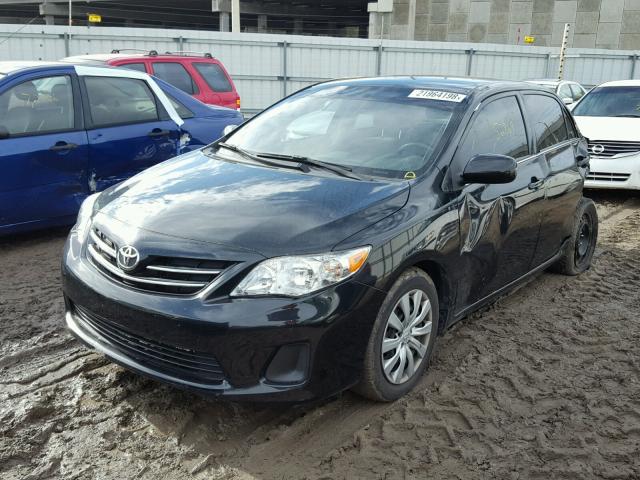 JTDBU4EE4DJ122787 - 2013 TOYOTA COROLLA BA BLACK photo 2