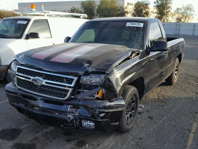 3GCEC14V87G168256 - 2007 CHEVROLET SILVERADO BLACK photo 2