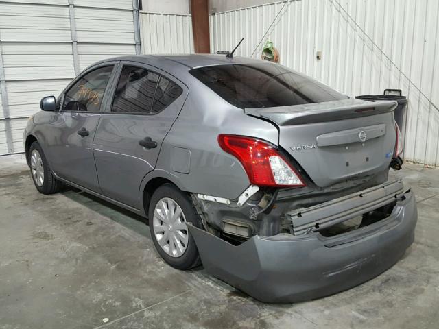 3N1CN7AP9EL864688 - 2014 NISSAN VERSA S SILVER photo 3