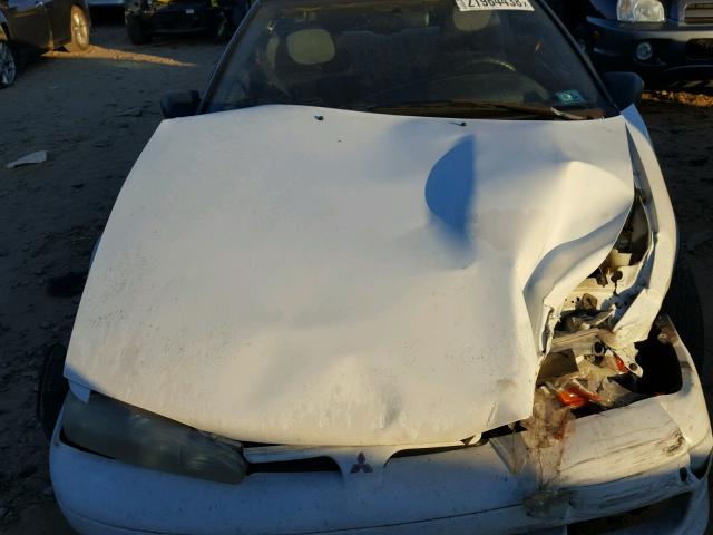 4A3CF34B6RE016550 - 1994 MITSUBISHI ECLIPSE WHITE photo 7