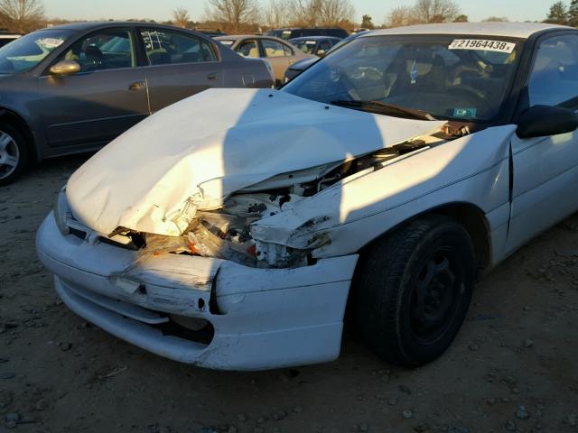 4A3CF34B6RE016550 - 1994 MITSUBISHI ECLIPSE WHITE photo 9