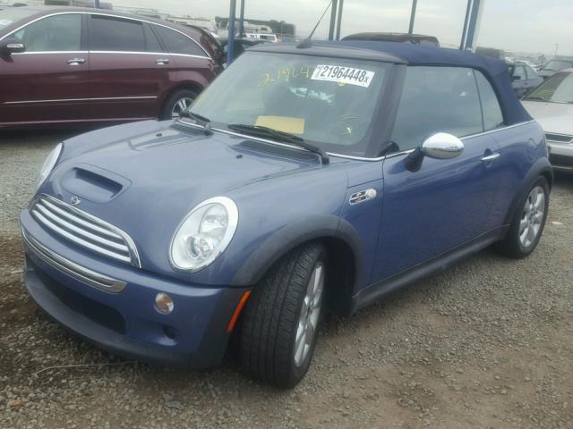 WMWRH33566TK58939 - 2006 MINI COOPER S BLUE photo 2