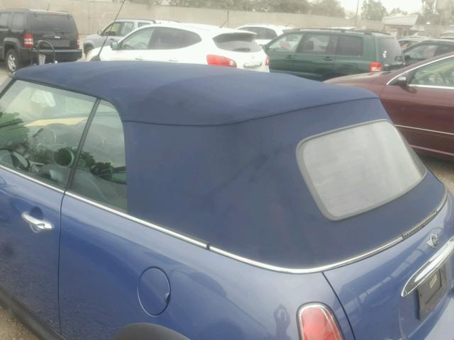 WMWRH33566TK58939 - 2006 MINI COOPER S BLUE photo 9