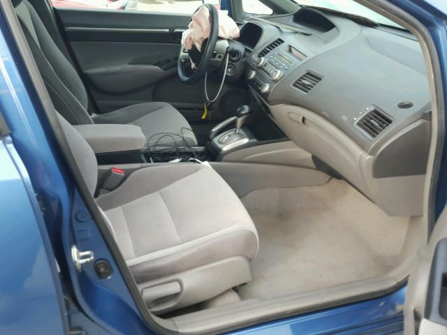 1HGFA16897L014564 - 2007 HONDA CIVIC EX BLUE photo 5